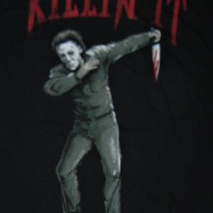 Changes Shirts - Halloween Mike Myers Killin' It Black T-Shirt 2XL Changes Shirts - Halloween Mike Myers Killin' It Black T-Shirt 2XL